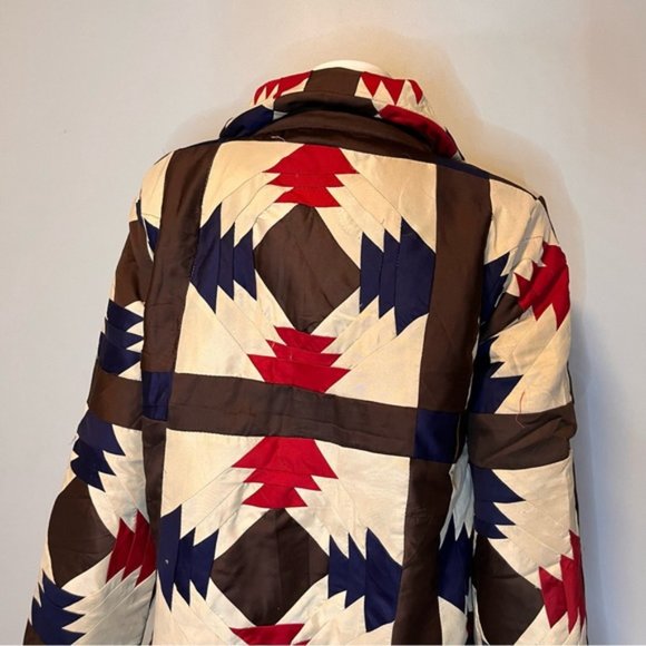 Handmade Lightweight Patchwork Spring Jacket in Multi Colors - One Size - Picture 8 of 8